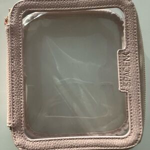 SpaceNK Clear Travel Medium Pink Pouch